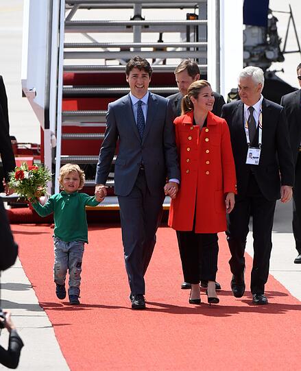 Kanadas Premierminister Trudeau mit Familie in Hamburg