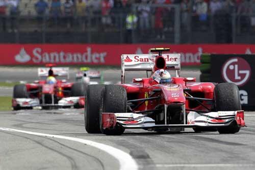 Ferrari auf dem Weg zum Doppelsieg