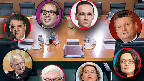 Am Sonntag gaben die Koalitions-Parteien offiziell die Besetzung der Ministerien bekannt. Klicken Sie sich durch die Bilderstrecke und erfahren Sie wer welches Resort erhält.