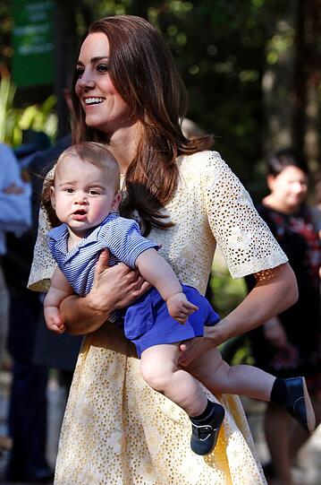 Herzogin Kate mit Prinz George in Australien.