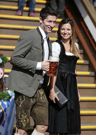 Robert Lewandowski mit Frau Anna Stachurska