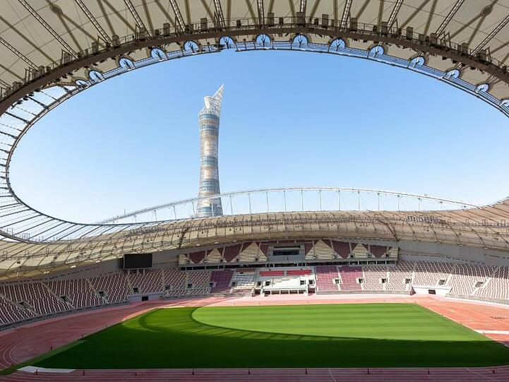 Im Khalifa-Stadion in Doha finden ab Freitag die Leichtathletik-Weltmeisterschaften statt.