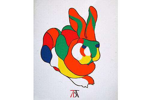 Eklat im Dürer-Jahr 1971: Toni Burgharts Pop-Hase.
