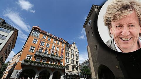Altehrwürdiges unter sich: das Isartor und das älteste Münchner Hotel, der Torbräu.