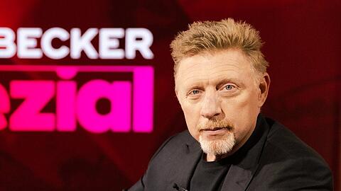 Boris Becker hat mehrfach mit den Tränen zu kämpfen.