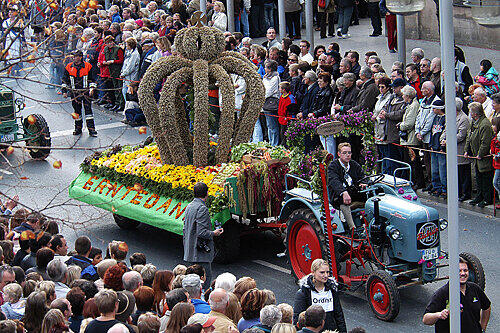 Er gilt als das alljährliche Highlight der Fürther Michaelis-Kirchweih: der Erntedankfestzug startet wieder am Sonntag. Im letzten Jahr säumten über 150.000 Zuschauer die Straßen.