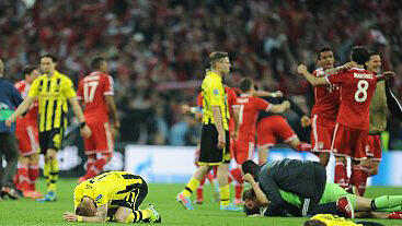 Der FC Bayern und Borussia Dortmund standen sich im Champions-League-Finale 2013 im Wembley-Stadion gegenüber. Der FC Bayern und Borussia Dortmund standen sich im Champions-League-Finale 2013 im Wembley-Stadion gegenüber.