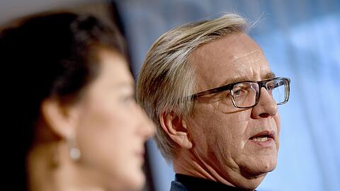 Die Linken-Politiker Sahra Wagenknecht und Dietmar Bartsch.