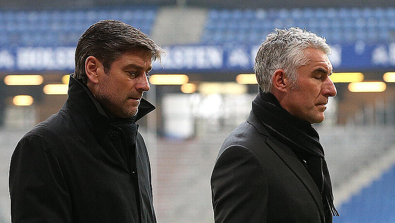 Wieder vereint: Sportdirektor Oliver Kreuzer und Trainer Mirko Slomka sollen den KSC zurück auf die Spur bringen. Wieder vereint: Sportdirektor Oliver Kreuzer und Trainer Mirko Slomka sollen den KSC zurück auf die Spur bringen.