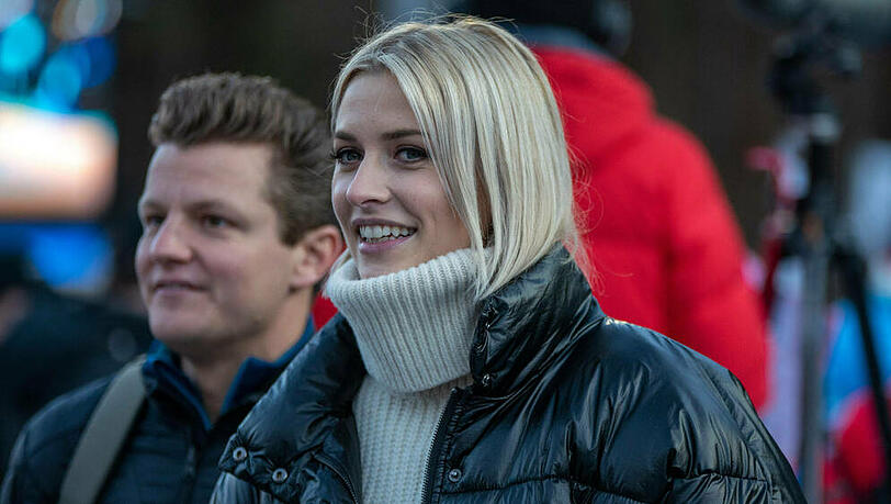 Model Lena Gercke greift an kalten Tagen gerne auf dicke Wollpullover zurück.