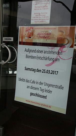 Diese Bäckerei im Sperrgebiet öffnet erst gar nicht.
