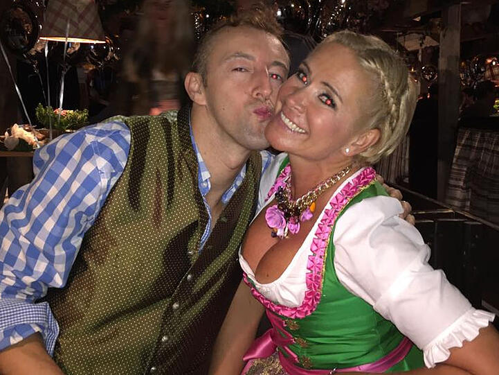 Wiesn-Bussi, Bussi: Prinz Mario-Max zu Schaumburg-Lippe und Claudia Effenberg