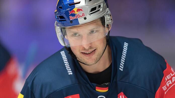 Patrick Hager, Nationalspieler und Kapitän des EHC Red Bull München.