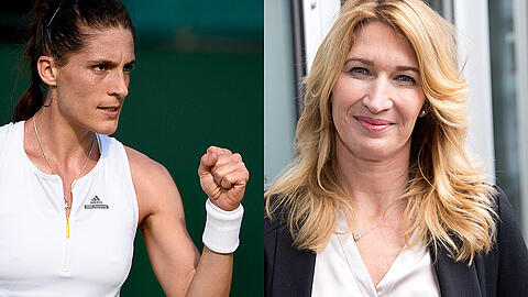 Trainierten in der Vergangenheit schon einmal in las Vegas miteinander: Andrea Petkovic (links) und Steffi Graf.