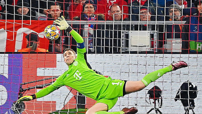 Bleibt gegen Arsenal zum 58. Mal ohne Gegentor in der Champions League: Der neue Rekordhalter Manuel Neuer. Bleibt gegen Arsenal zum 58. Mal ohne Gegentor in der Champions League: Der neue Rekordhalter Manuel Neuer.