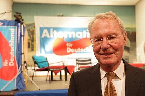 Hans-Olaf Henkel im Augustiner-Keller: Hier macht er Wahlkampf für die "Alternative für Deutschland" - ein Mitglied dieser neuen Partei ist er nicht.