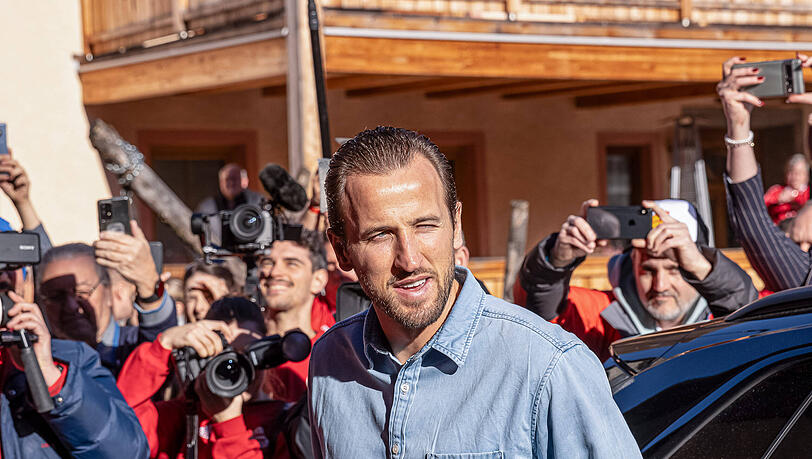 Harry Kane beim Fanclub-Besuch Kirchweidach.