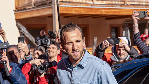 Harry Kane beim Fanclub-Besuch Kirchweidach.