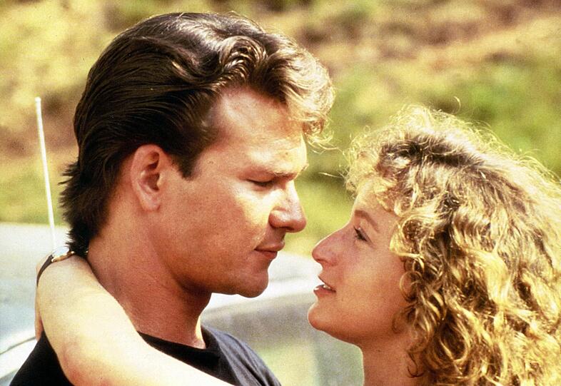 Eine Filmromanze für die Ewigkeit: Frances (Jennifer Grey) und Johnny (Patrick Swayze) in "Dirty Dancing". Eine Filmromanze für die Ewigkeit: Frances (Jennifer Grey) und Johnny (Patrick Swayze) in "Dirty Dancing".