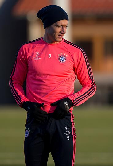Die Bilder vom Abschlusstraining der Bayern vor dem Champions-League-Spiel gegen Olympiakos Piräus.