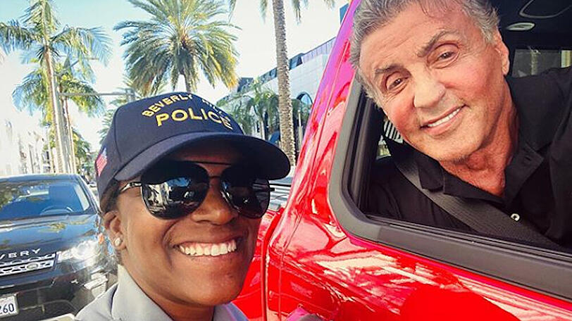 "Rambo"-Darsteller Sylvester Stallone wurde von der Polizei beim Falschparken erwischt