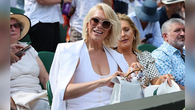 Hannah Waddingham überzeugte bei ihrem Auftritt in Wimbledon. Hannah Waddingham überzeugte bei ihrem Auftritt in Wimbledon.