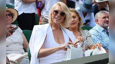 Hannah Waddingham &uuml;berzeugte bei ihrem Auftritt in Wimbledon.