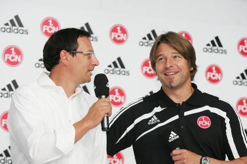 Zwei Macher &ndash; ein Ziel: Sportdirektor Martin Bader (links) und Trainer Michael Oenning glauben fest an den Klassenerhalt.