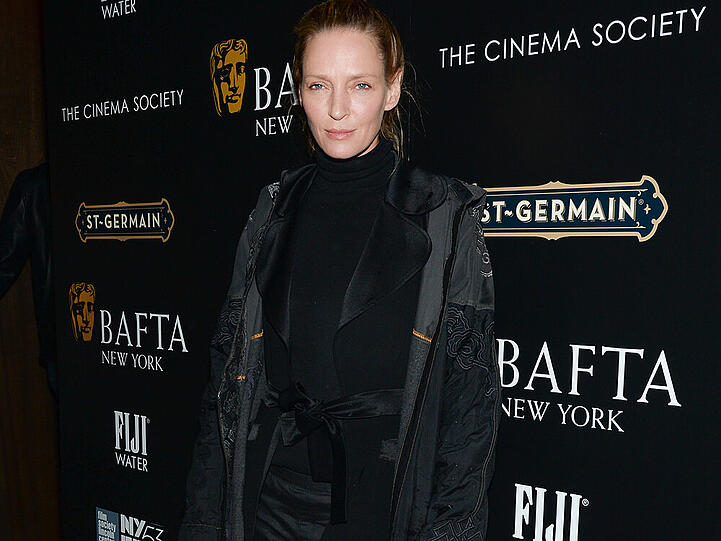 Trauerspiel: Uma Thurman bei einer Cocktail-Party der BAFTA