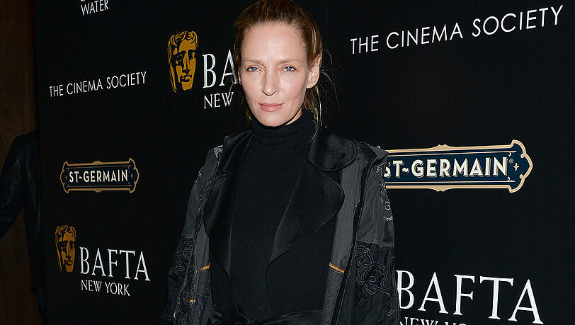Trauerspiel: Uma Thurman bei einer Cocktail-Party der BAFTA Trauerspiel: Uma Thurman bei einer Cocktail-Party der BAFTA