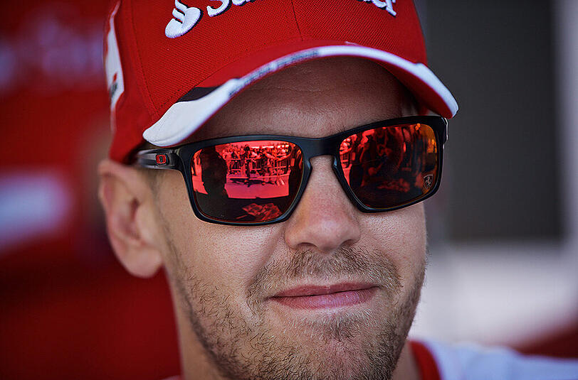 Der Jäger: Sebastian Vettel.