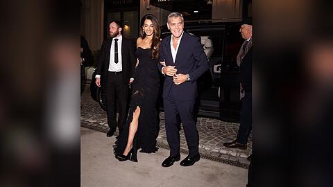 George und Amal Clooney in Mailand.