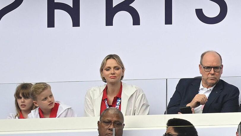 Prinzessin Gabriella (li.) und Prinz Jacques haben bei Olympia bereits unter anderem ein Rugby-Spiel mit ihren Eltern verfolgt.
