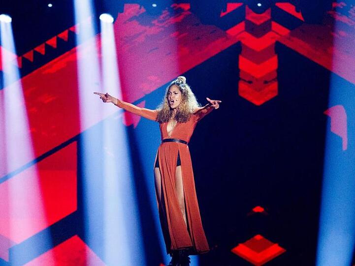 ESC-Bewerberin BB Thomaz bei der Probe.