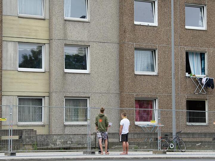 An diesem Wohnhaus in Göttingen ist die Quarantäne planmäßig zu Ende gegangen.