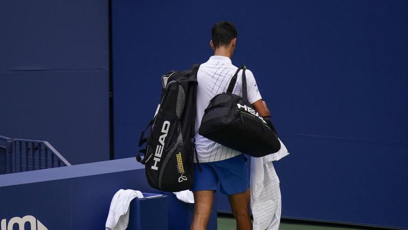 Novak Djokovic schied nach seiner Disqualifikation aus.
