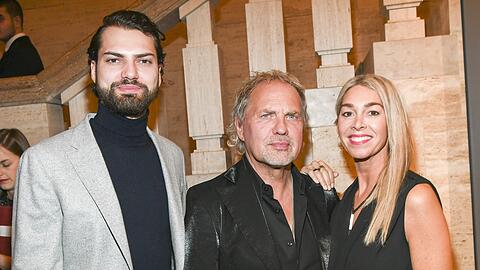 Uwe Ochsenknecht mit Frau Kirsten Viebrock und Sohn Jimi Blue Ochsenknecht (li.).