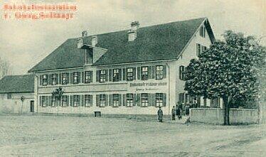 Ein Bild aus dem alten Aubing: Das Foto entstand um 1920.