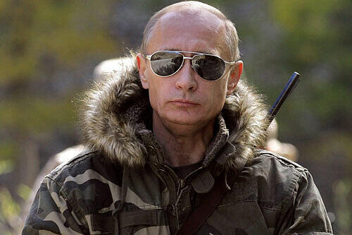 Wladimir Putin in Kampfmontur