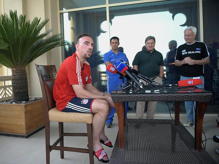 Franck Ribéry im Trainingslager des FC Bayern in Doha