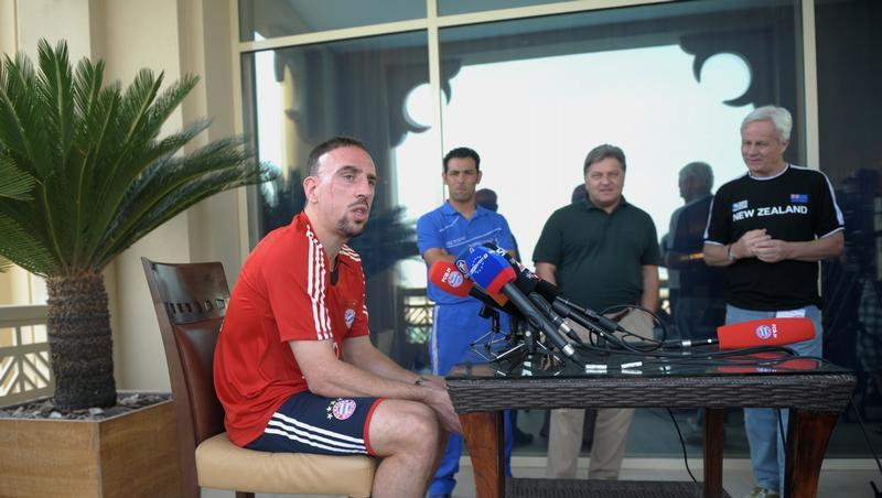 Franck Ribéry im Trainingslager des FC Bayern in Doha Franck Ribéry im Trainingslager des FC Bayern in Doha