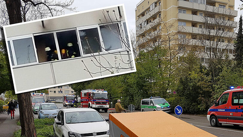 Ein eigentlich recht kleiner Brand wurde in Augsburg für einen Gehbehinderten zur tödlichen Gefahr.