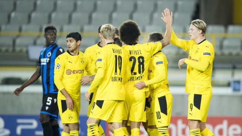 Borussia Dortmund setzte sich locker beim FC Brügge durch.