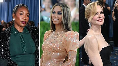 Venus Williams (l.) und Nicole Kidman (r.) waren 2025 bei der Met Gala zu Gast, Beyonc&eacute;s (M.) letzter Auftritt liegt bereits fast zehn Jahre zur&uuml;ck.