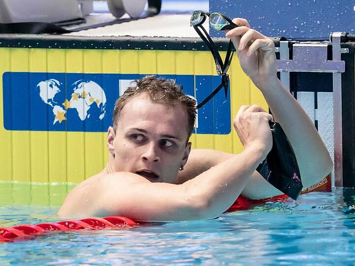 Holte Silber über 200 Meter Rücken: Christian Diener.