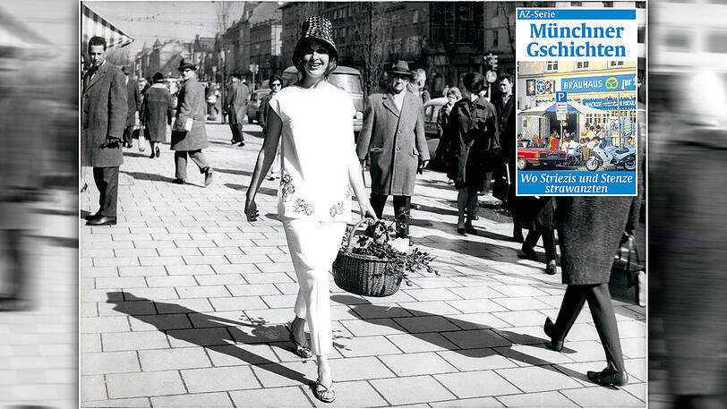 Sehen und gesehen werden: Diese Aufnahme ist 1962 auf der Leopoldstraße entstanden.
