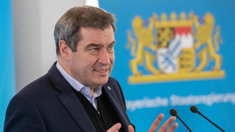 Markus Söder (CSU), Ministerpräsident von Bayern, spricht in der bayerischen Staatskanzlei. Foto: Peter Kneffel/dpa-Pool/dpa Markus Söder (CSU), Ministerpräsident von Bayern, spricht in der bayerischen Staatskanzlei. Foto: Peter Kneffel/dpa-Pool/dpa