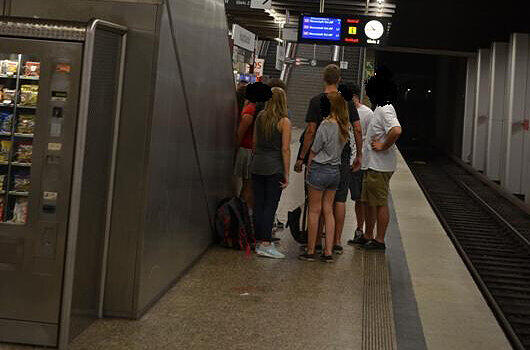 Ein 22-Jähriger stürzte rund drei Meter tief und schlug mit dem Kopf auf dem Bahnsteig auf.