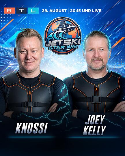 Stürzen sich leidenschaftlich in den Wettkampf: Knossi (links) und Marathonmann Joey Kelly. Stürzen sich leidenschaftlich in den Wettkampf: Knossi (links) und Marathonmann Joey Kelly.