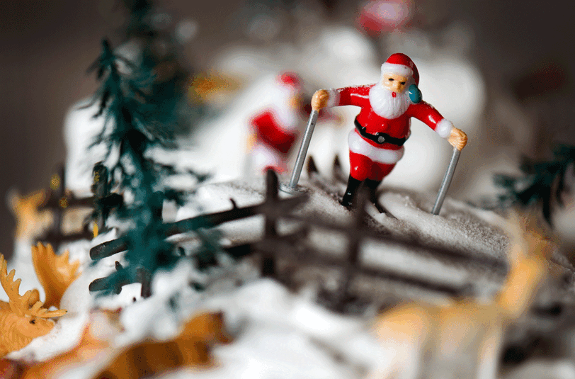 Weiße Weihnachten - im Flachland wird das auch 2014 lediglich als Dekoration vorkommen.